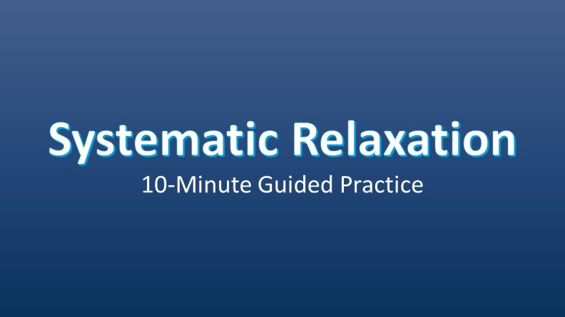Systematic Relaxation